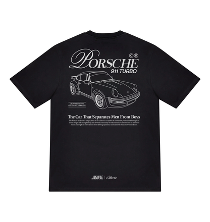 "Porsche" Tee in Black